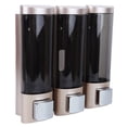 thumbnail image 4 of Tarente 3x 200ml Manual Soap Dispenser Wall?Mounted Three Chamber Shampoo Box Shower Gel Container, 4 of 8