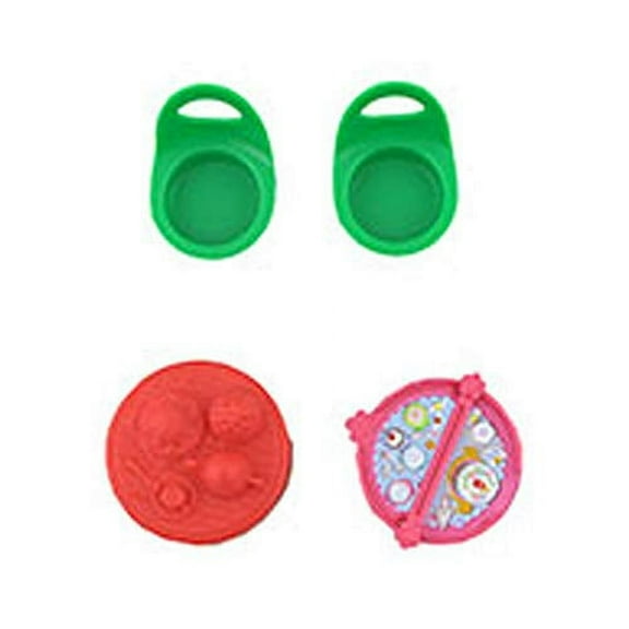 Replacement Parts for Fisher-Price Little People Advent Calendar - DGF96   GLK12 ~ Includes 2 Green Chairs, 1 Red Table and 1 Pink Flip Top Table