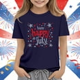 thumbnail image 2 of oelaio Kids 250 Anniversary America Flag Shirt for Boys Girls USA 250th Years Birthday 1776 July 4th T-Shirt Navy 13-14 Years, 2 of 6