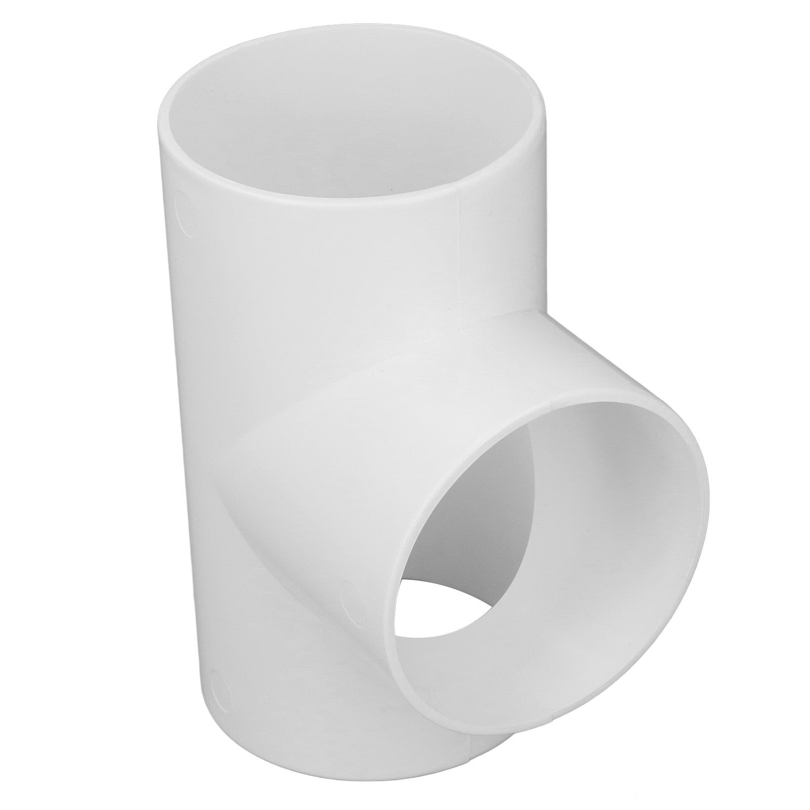 PVC Pipe Fitting, 3 Way Duct Connector Reasonable Curvature Corrosion Resistant Small Size Widely Compatible  For Dryer Vent Cover