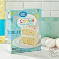 thumbnail image 2 of Great Value Deluxe Moist Confetti White Cake Mix, 15.25 oz Box, 2 of 9