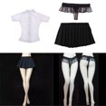 thumbnail image 1 of 1/6 Conjunto De Ropa Pulgadas De Acción Cuerpo Femenino Muñeca DIY Playset perfke Figura de acción ropa, 1 of 9