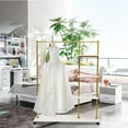 thumbnail image 5 of Miumaeov Garment Rack with 4-Tier Shelves and Universal wheels Wedding Dress Bridal Rack for Home Clothes Store, 5 of 13
