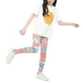thumbnail image 4 of 4-10T Girls Footless Prints Leggings Casual Yoga Pants Tights Trousers for Kids, 4 of 7