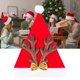 thumbnail image 4 of Gorro navideño de dibujos animados, con lazo, ideal para decorar la cabeza y como accesorio para fotos. Marrón, 4 of 6