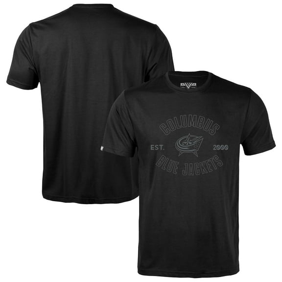 Men's Levelwear Black Columbus Blue Jackets Richmond Abyssal-T-Shirt