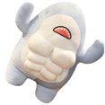 thumbnail image 1 of OULII Kawaii Shark Plushi Shark Plush Muscle Blue Plaything 1 PCS, 1 of 8