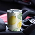 thumbnail image 4 of 30oz Lemon Tumblers Stainless Steel Tumbler with Lid and Straw,Vacuum Insulated Double Wall Travel Tumbler Cups Mug with Cleaning Brush for Coffee,Tea, 4 of 7