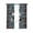 Blue Black, variant on Farmhouse Wooden Grain Blackout Curtains, Light Blocking Print Window Curtains, Vintage Country Cow Pig Chickens Thermal Insulated Window Drapes for Living Room 2 Panels, 104"W x 96"L