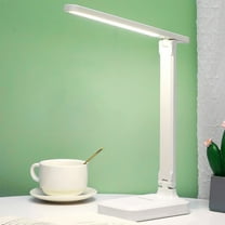 Gnmfd LED Desk Lamp Eye Protection Reading Light with USB Charging Port Adjustable Brightness Stepless Dimming Touch Control for Bedroom Office Study Bedside Work Lights for Room Bedroom Decor