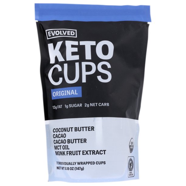 Eating Evolved Dark Chocolate Cups, Original Keto, 7 Cups