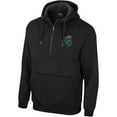 thumbnail image 2 of Men's Colosseum Black Coastal Carolina Chanticleers Team Half-Zip Pullover Hoodie, 2 of 3