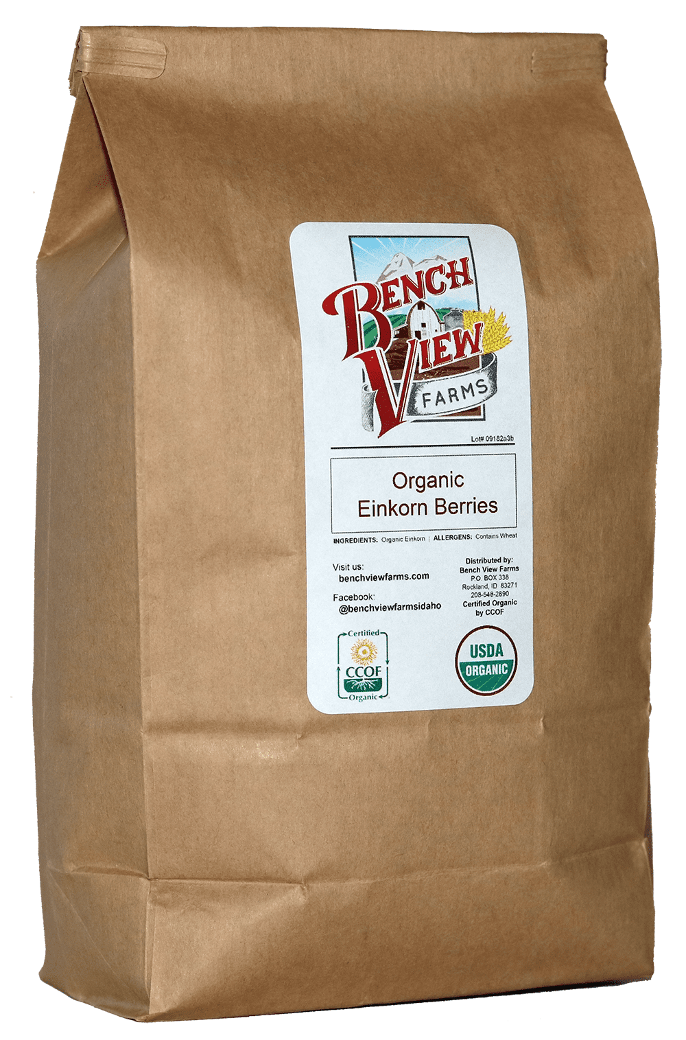 Organic Einkorn Wheat Berries 3lbs