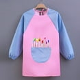 thumbnail image 2 of ZACPNCV Kids Art Smock Waterproof Painting Apron Long Sleeves Artist Smocks Purple 1-4 Years, 2 of 4
