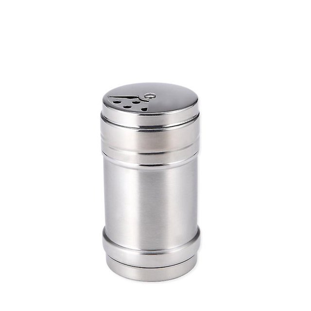 Latas de condimento agitador de sal/azúcar/especias/pimentero de dragado de acero inoxidable con cubierta giratoria