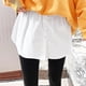 thumbnail image 5 of Solid Shirt Extenders Adjustable Layering Fake Tops Lower Sweep Hem With Elastic WaistL, 5 of 5