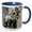 Blue/White, variant on 3drose, Gargoyle on Notre Dame Cathedral, Paris, France - Eu09 Wsu0028 - William Sutton, 11oz Magic Transforming Mug
