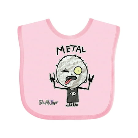 Inktastic Metal Face Boys or Girls Baby Bib