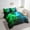 Blue Green, variant on Erosebridal Teens Lightsaber Bedding Sets Twin Size, Square Geometry Comforter Sets with Sheets, Orange Red, Reversible 7 Pieces