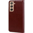 thumbnail image 5 of for Samsung Galaxy S22 Wallet Case for Women, Rose Flower PU Leather Cover with Credit Card Holder Cash Pockets [Wrist Strap][Kickstand] Flip Phone Case for Samsung Galaxy S22 RS Brown, 5 of 14