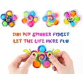 thumbnail image 2 of KATEA Pop Fidget Spinner Juguetes Paquete de 4, Favor de Fiesta Pop Fidget Toy Paquete a Granel, Juego de Juguetes Sensoriales Pop Bubble para Niños, Simple Pop Fidget Spinners TDAH Stre, 2 of 5