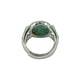 thumbnail image 4 of Anillo Zulema grande de turquesa verde con cabujón hueco de flor de filigrana Cobre y piedra preciosa azul turquesa, 4 of 6