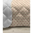 thumbnail image 3 of Floral Down Alternative Comforter, Cream and Purple Tulip Flowers Repetitive Pattern Romantic Spring Design, Microfiber Quilt for All Season, 5 Sizes, Purple Cream Pale Pink, by Ambesonne, 3 of 3