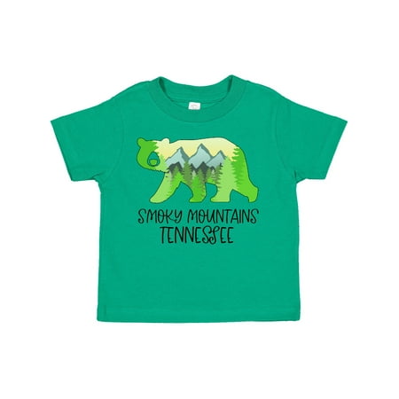 

Inktastic Smoky Mountains Tennessee- Mountains and Bear Shape Gift Toddler Boy or Toddler Girl T-Shirt