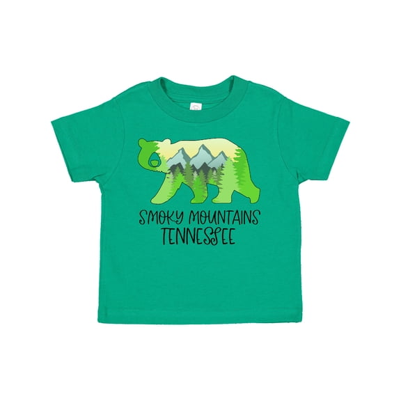 Inktastic Smoky Mountains, Tennessee Mountains and Bear Shape Boys or Girls Toddler T-Shirt