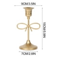 thumbnail image 3 of JZCHUNTOY Metal Tabletop Tapered Candle Holder, Decorative Conical Base for Home Decor, Dining Table Setting and Party Decoration, 1 Piece, 3 of 9