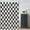Beige & Black, variant on Aesthetic Checkerboard Grid Pattern Shower Curtain, Black Brown Modern Shower Curtain Sets Decoration 71x71 Inch with Hooks