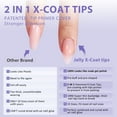 thumbnail image 3 of BTArtbox 150Pcs Medium Almond Gel Nail Tips 2 in 1 x-Coat Nude Press On Nails ,Pre-Colored Fake Nail, 3 of 5