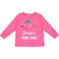 thumbnail image 3 of Inktastic Grandpa Fishing Buddy Girls Fish Girls Long Sleeve Toddler T-Shirt, 3 of 5