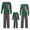 242017-Green, variant on Matching Family Pajamas Sets Christmas PJ's Letter Print Top and Plaid Pants Jammies Sleepwear