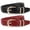 Black+Red, variant on JASGOOD 2 Pack Belts for Women Fashion Skinny Leather Belt with Gold Buckle