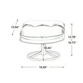 thumbnail image 5 of 33.5" Accent Swivel Chair, Modern Luxury Upholstered Lounge Chair with Footrest and Metal Base, Comfy Swivel Single Sofa for Living Room, Bedroom, Reading Room, Purple, 5 of 9