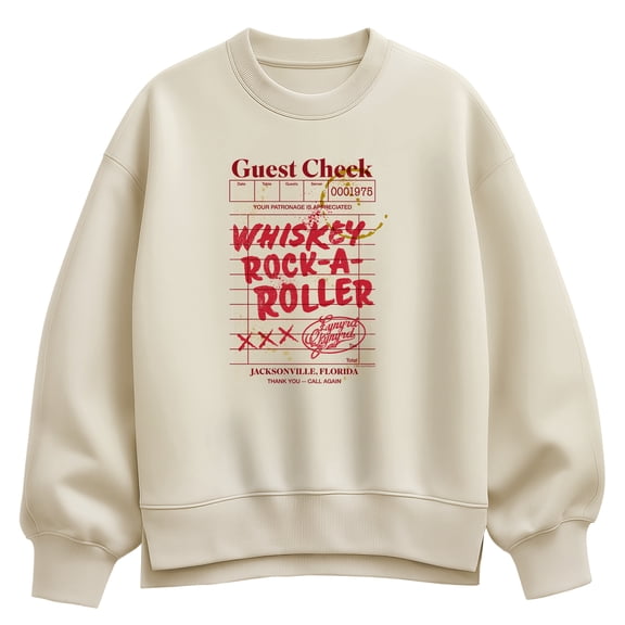 Lynyrd Skynyrd - Whiskey Rock-A-Roller - Women's Oversized Fleece Crew Sweatshirt