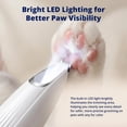 thumbnail image 7 of Silent Groom Pro Pet Paw Trimmer | Cordless Shaver for Dogs, Cats, Big & Small Animals with Light | Rechargeable Home and Salon Grooming Tool for Paws, Face, Ears, Butt, 7 of 7