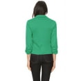 thumbnail image 3 of Women's Elegant Long Sleeve Blazer – Solid Button-Front Casual Style, 3 of 4