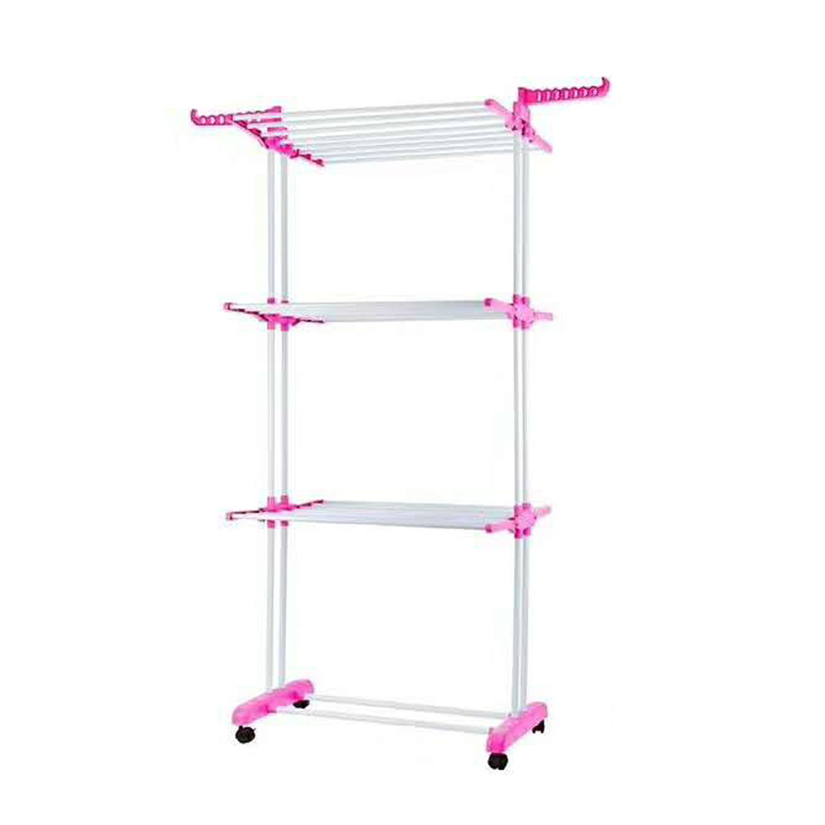 Details about   Foldable 360° Clothes Airer Indoor Laundry Moving Drying Rack Garment Hanger 