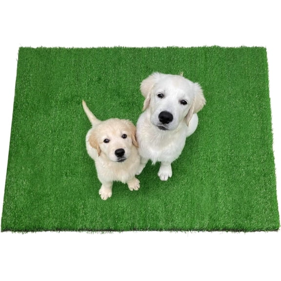 Sanmadrola Dog Pee Pads Puppy Pet Pad Artificial Dog Grass Pad Training Pads for Dogs Potty Pee Tray Fake Grass Mat Reusable for Indoor and Outdoor Washable 20x40 inch Large