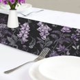 thumbnail image 4 of Yayeee Table Runner 70 inches Long for Home Kitchen Rectangle Dining Table Holiday Party Decoration, Light Purple Flowers, 4 of 7