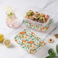 thumbnail image 5 of Cook with Color 12-Piece Rectangular BPA-Free Food Storage Container Set with Printed Lids, Orange, 5 of 5