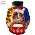 thumbnail image 5 of Sudadera con capucha con estampado 3D de Feliz Navidad para hombre, sudadera con capucha de muñeco de nieve, sudaderas divertidas y lindas para adultos y niños, sudadera con capucha de talla grande, 5 of 5