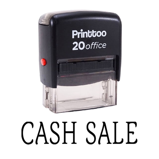 Printtoo CASH SALE Self Inking Rubber Stamp Office Stationary Custom Stamp-Black