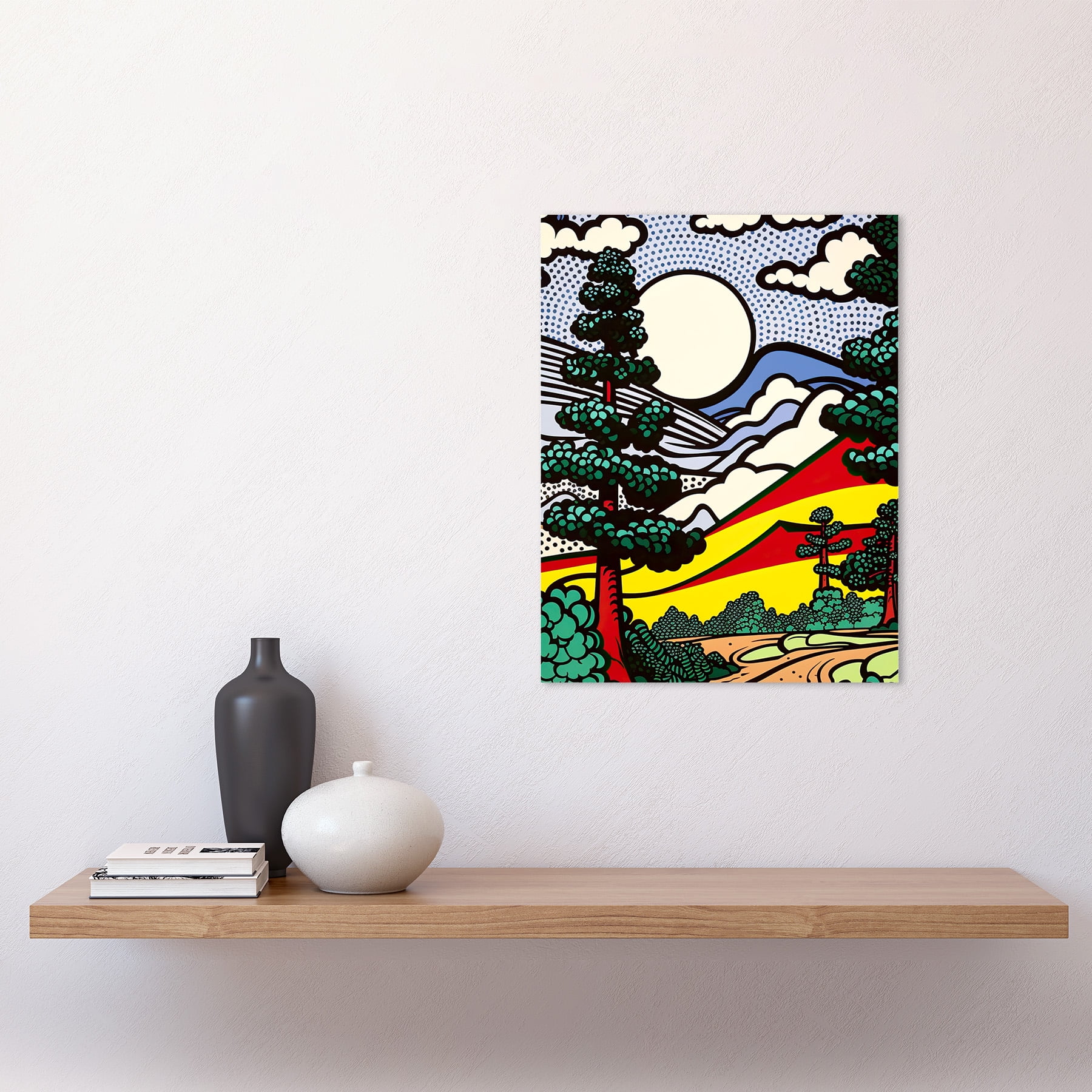 アート本「MODERN ART」 Modern Pop Art Forest Mountain Landscape Bright Colourful