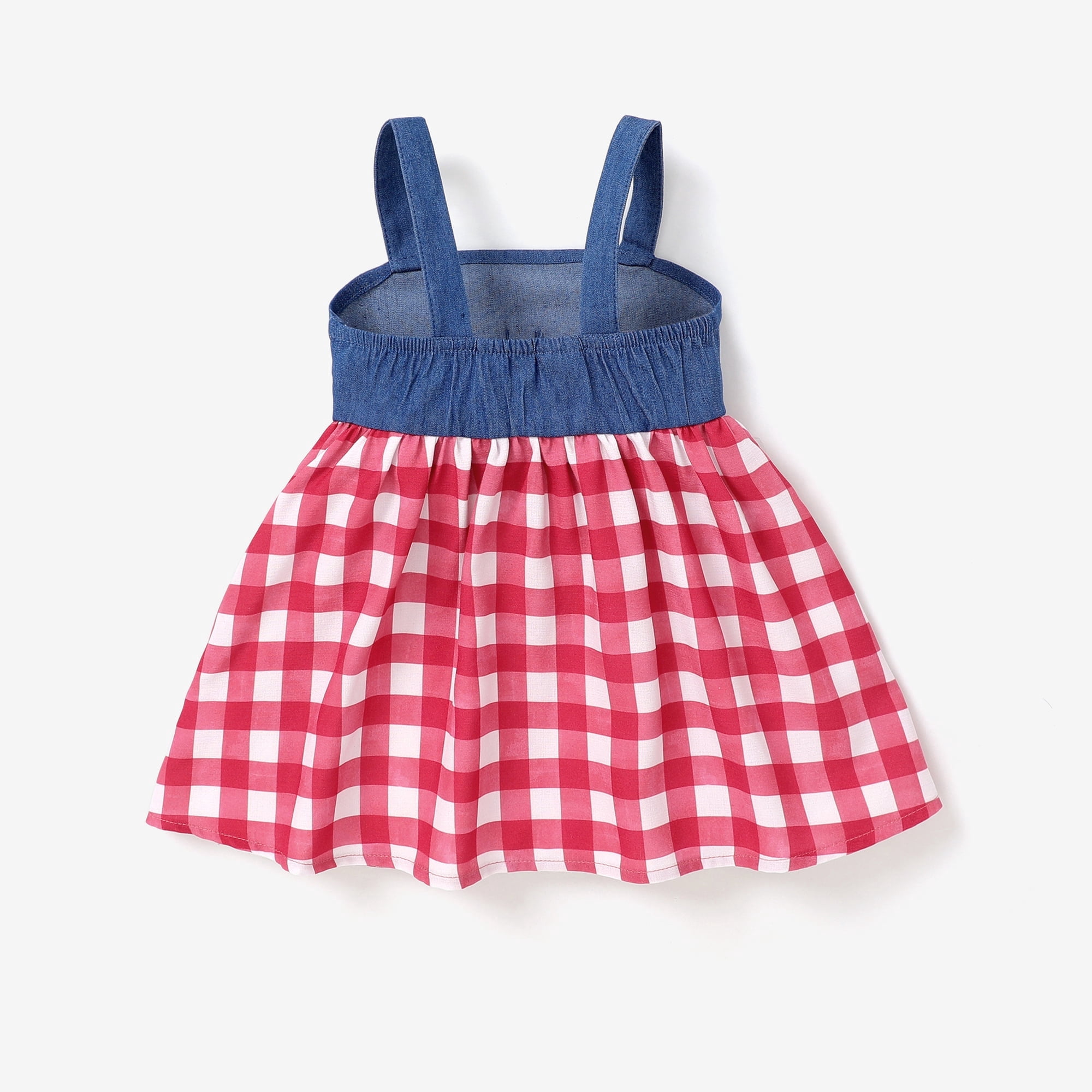 Disney Winnie the Pooh Baby Girls Dresses Graphic Sleeveless Denim Outfits Clothes for Little Girl Sizes 3M-5T Blue