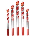 thumbnail image 4 of ifundom 5Pcs Ceramic Tile Drill Bit Set For Concrete And Marble Drilling, 4 of 8