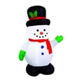 thumbnail image 2 of Gemmy Airblown Snowman with Holiday Top Hat Inflatable, 2 of 4
