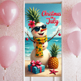 thumbnail image 6 of Tropical Pineapple Christmas Banner Summer Holiday Decorative Beach Scene for Party Celebration Beach Vacation, 6 of 8
